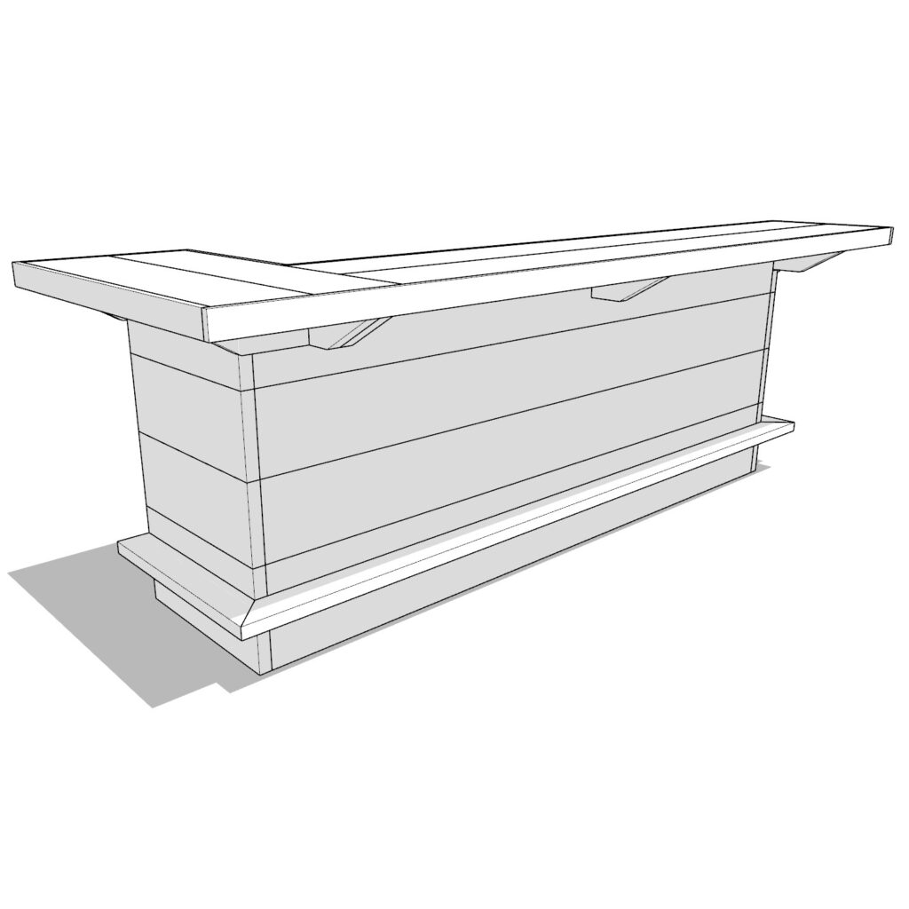 DIY home bar plan