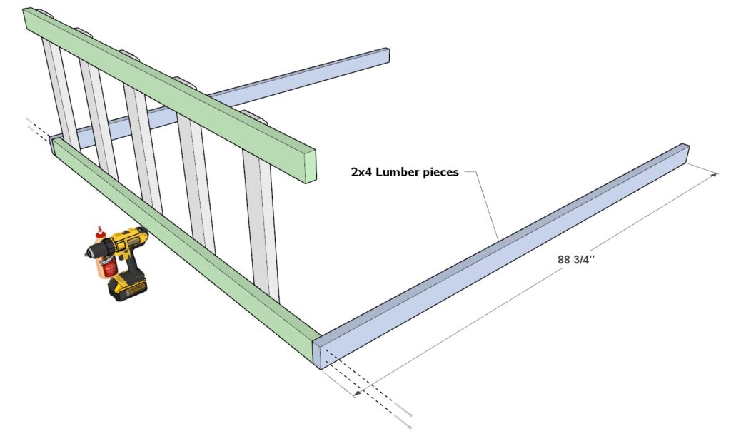 27 gallon tote rack assembly