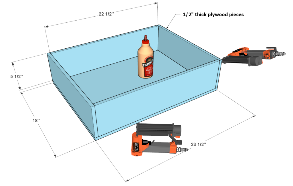 Work bench drawer assembly and installation