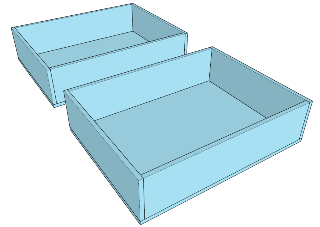 Work bench drawer assembly and installation