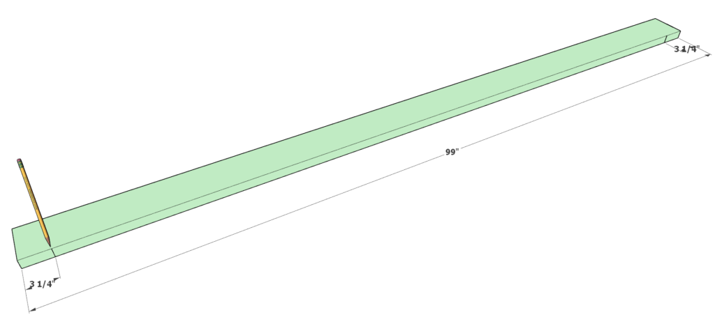 planning wooden boards for the table bench top boards for the DIY dining table