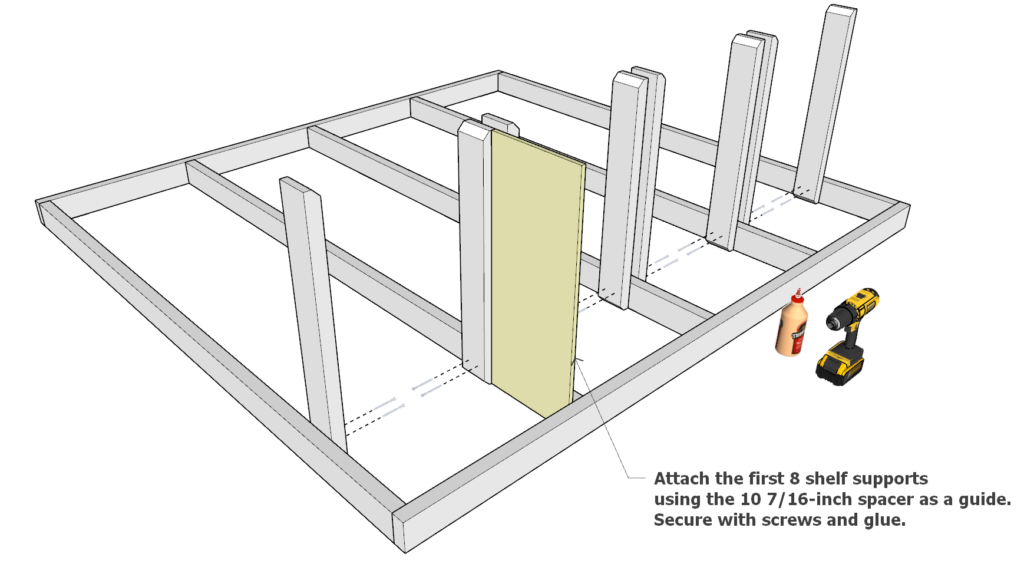 Adding the tote supports