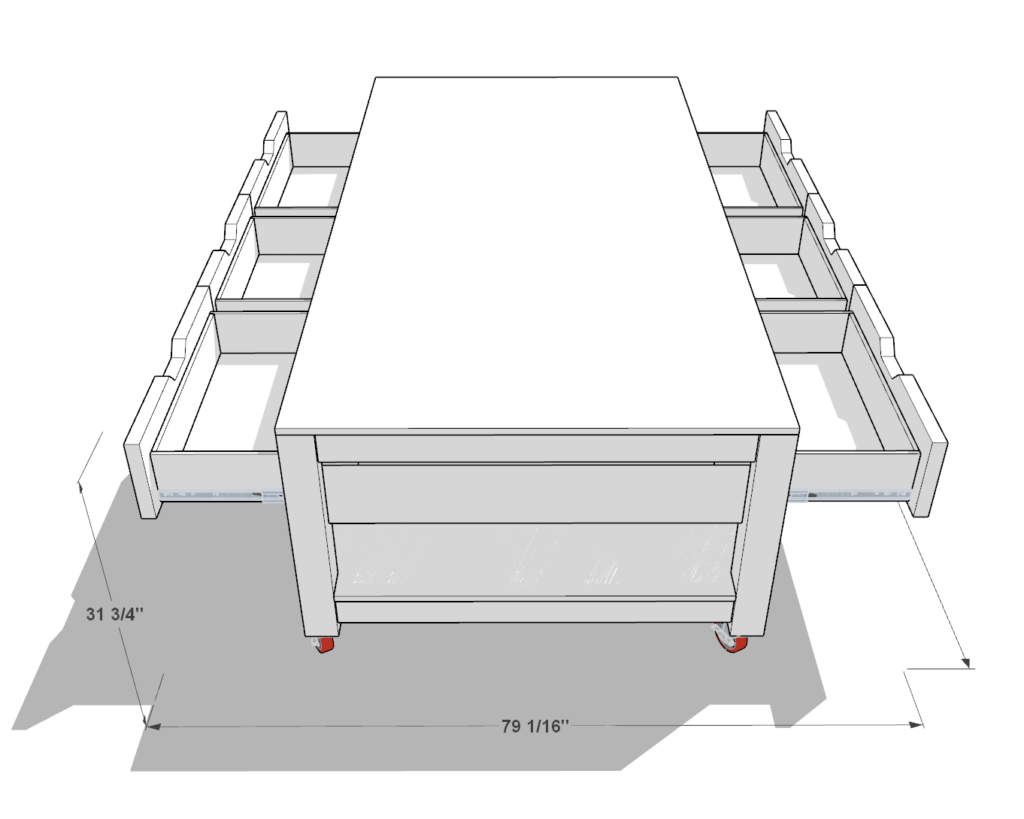 DIY work bench dimensions