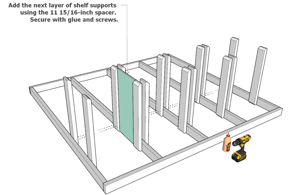 Adding the tote supports