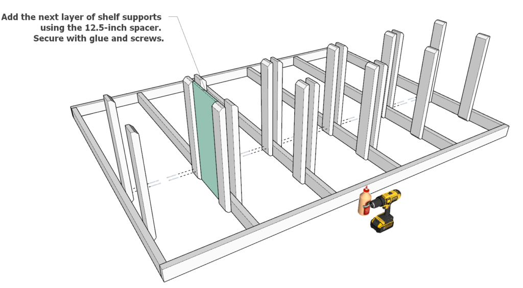 Adding the tote supports