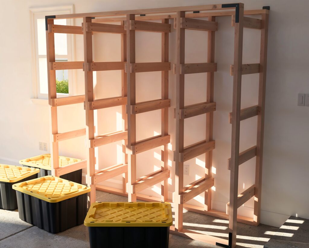 DIY 27 Gallon Tote Storage Rack Plans (5 Tall x 4 Wide) – Perfect for Home Depot HDX Totes - Image 4