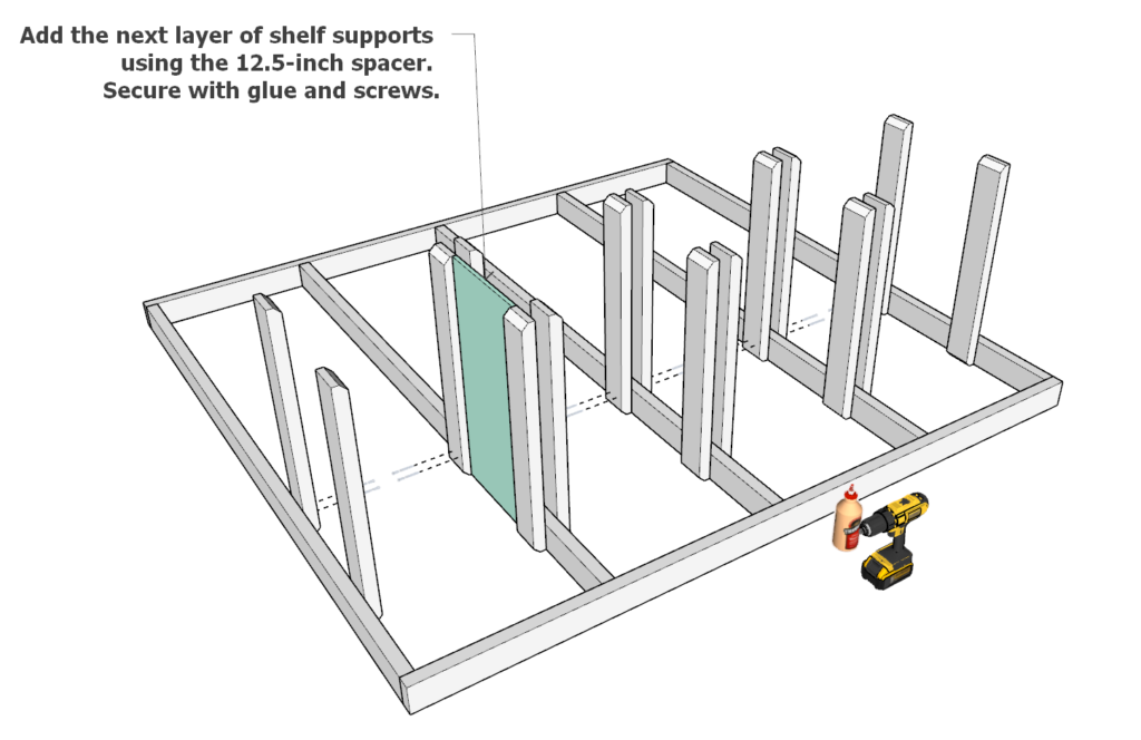 Adding the tote supports