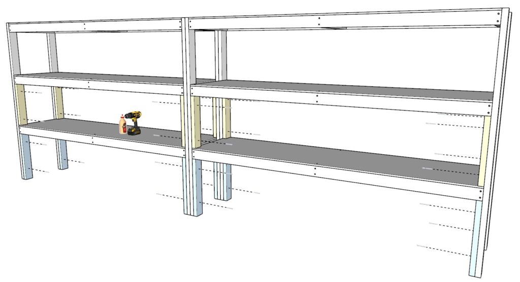 Adding refinement to the shelving units