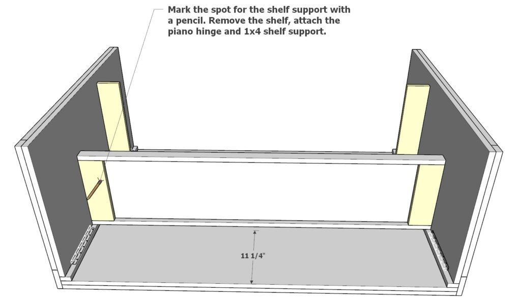 Adding shelf supports