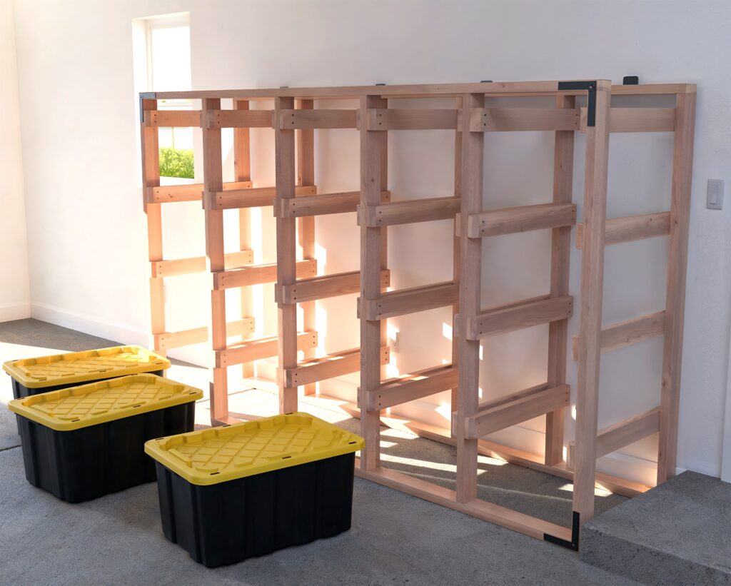 DIY 27 Gallon Tote Rack Plans (4 Tall x 5 Wide) – Perfect for Costco, Lowes, Sams, Office Depot, Amazon, Walmart Totes - Image 3
