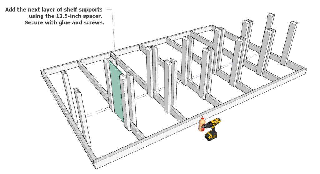 Adding the tote supports