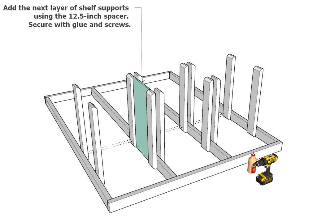 Adding the tote supports