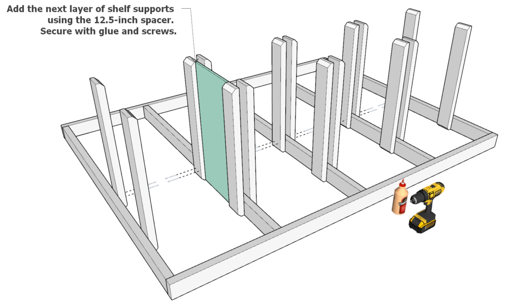 Adding the tote supports