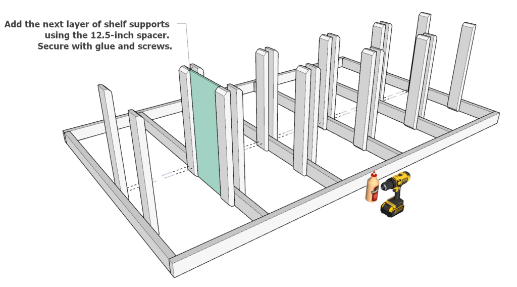 Adding the tote supports