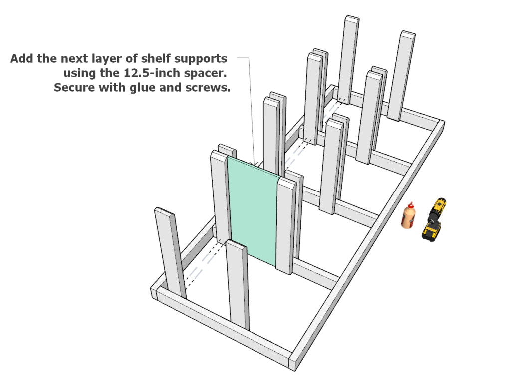 Adding the tote supports