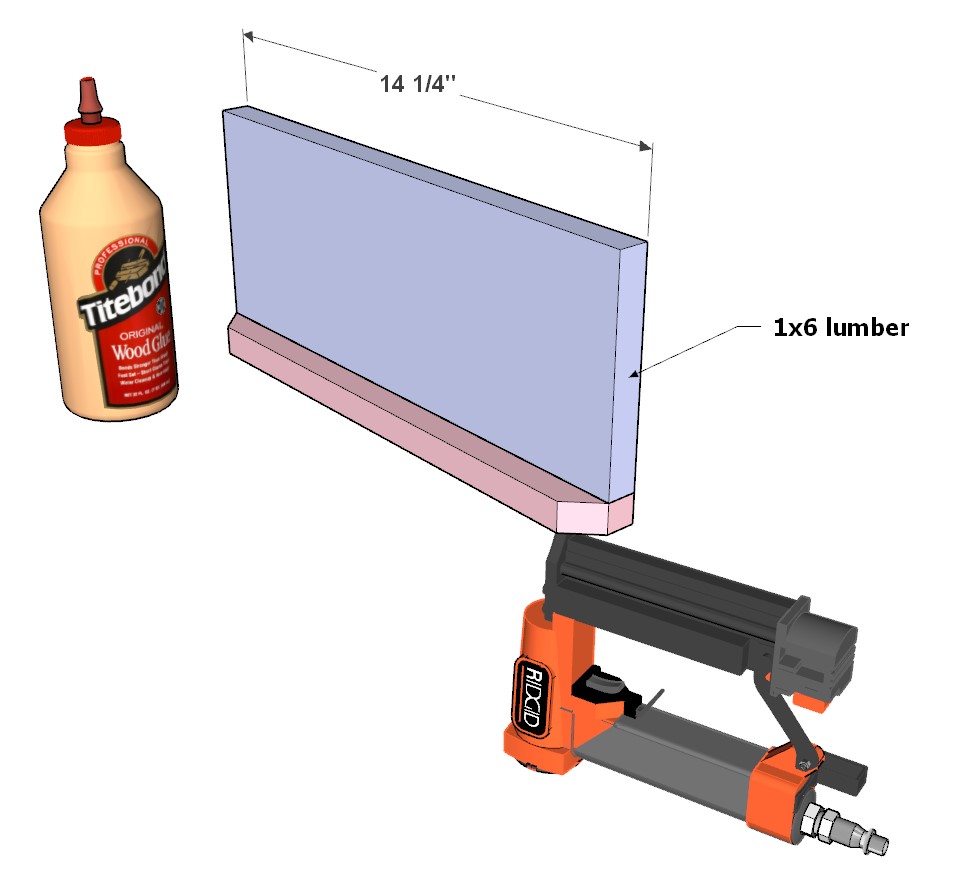 Constructing the bar top interlocking components