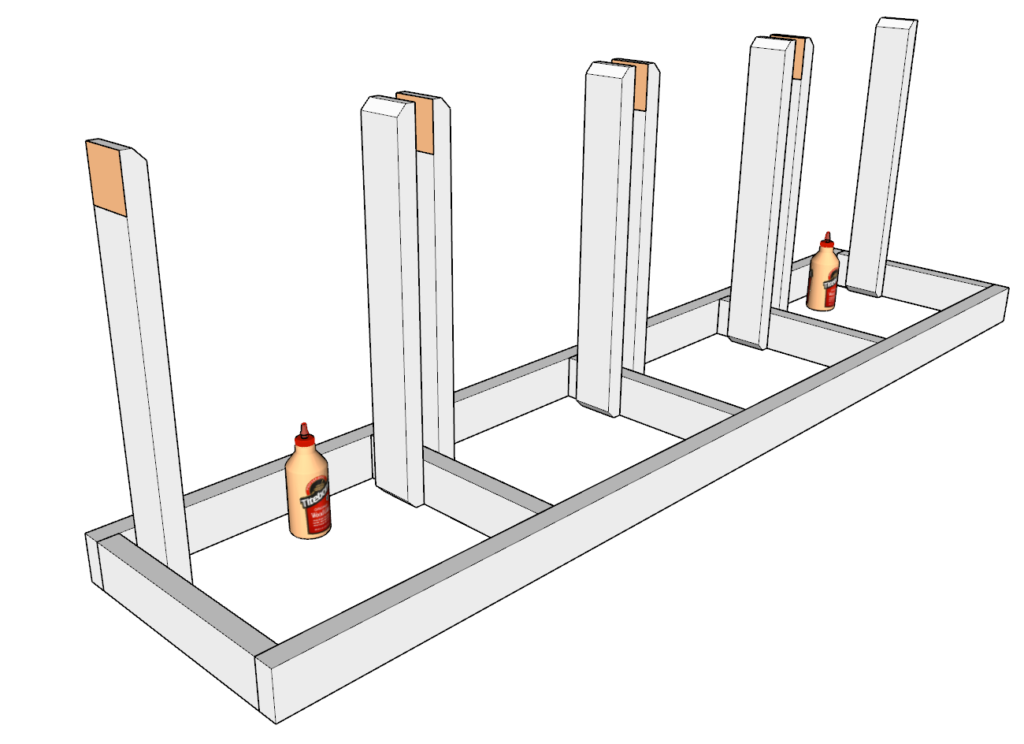 Adding the tote supports