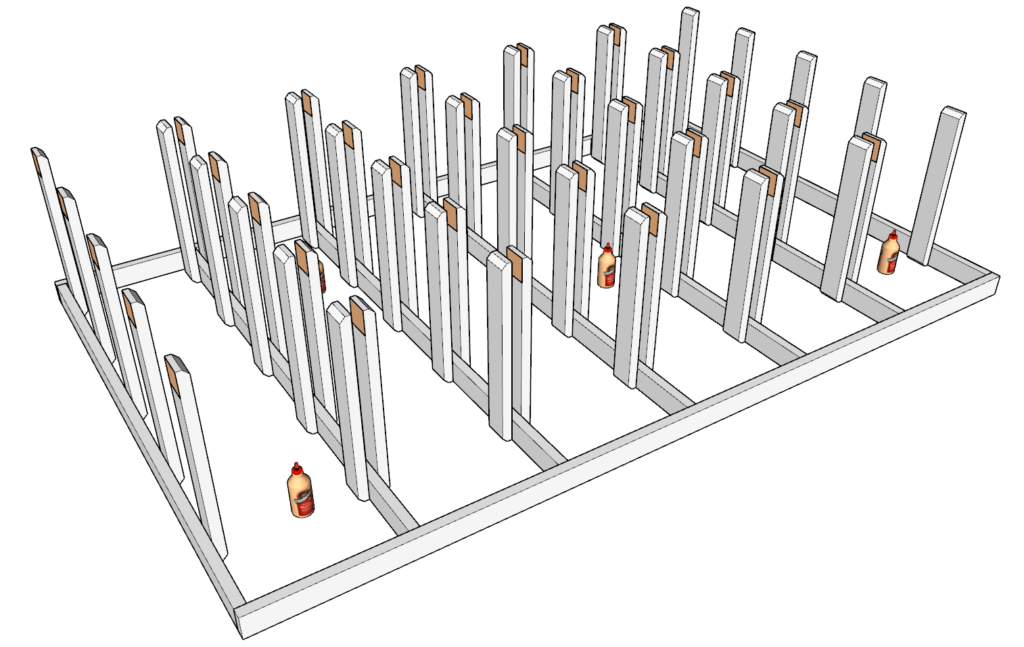 Adding the tote supports