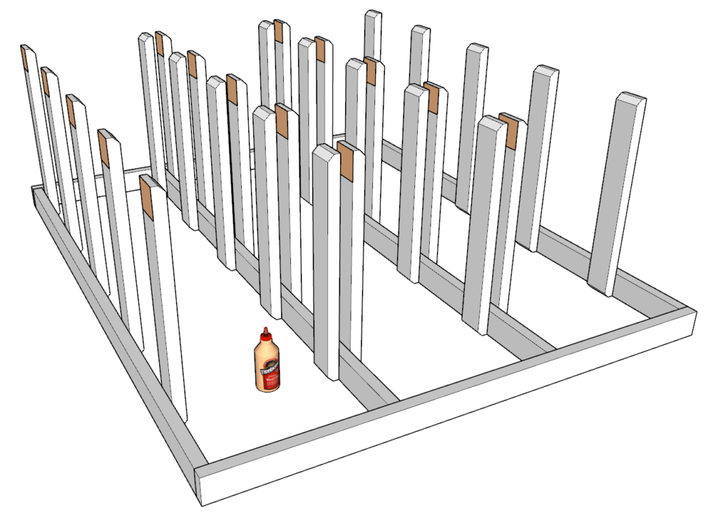 Adding the tote supports