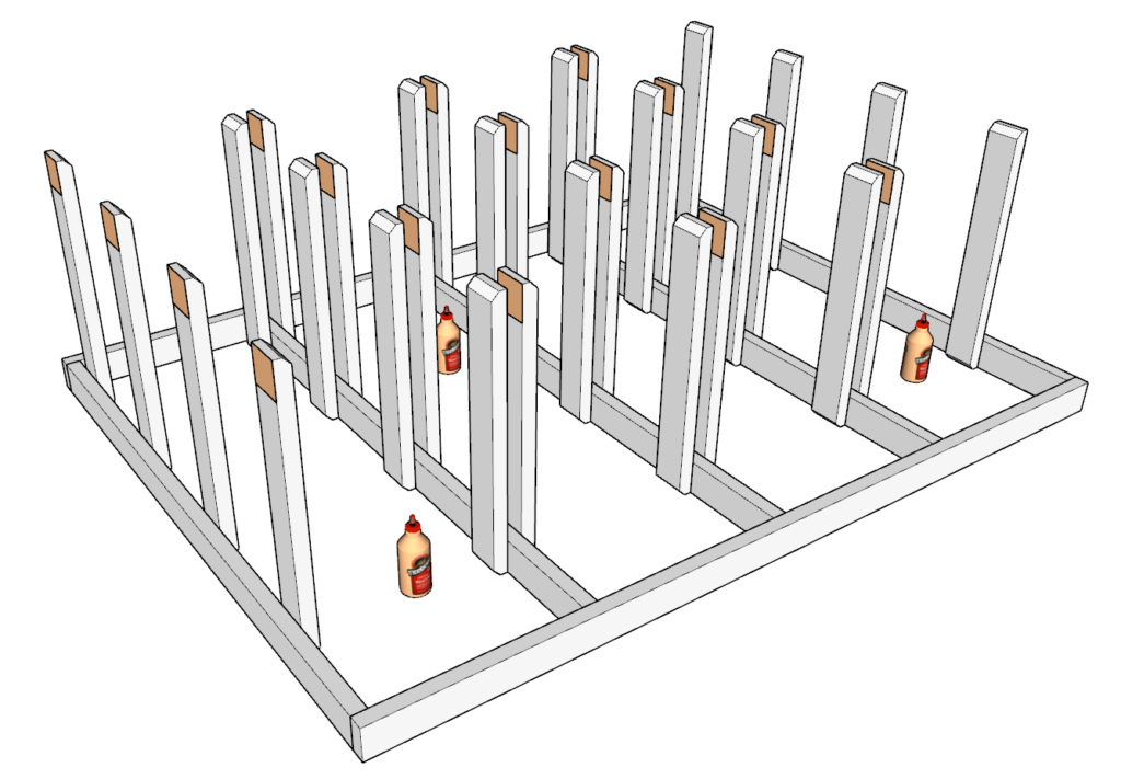 Adding the tote supports