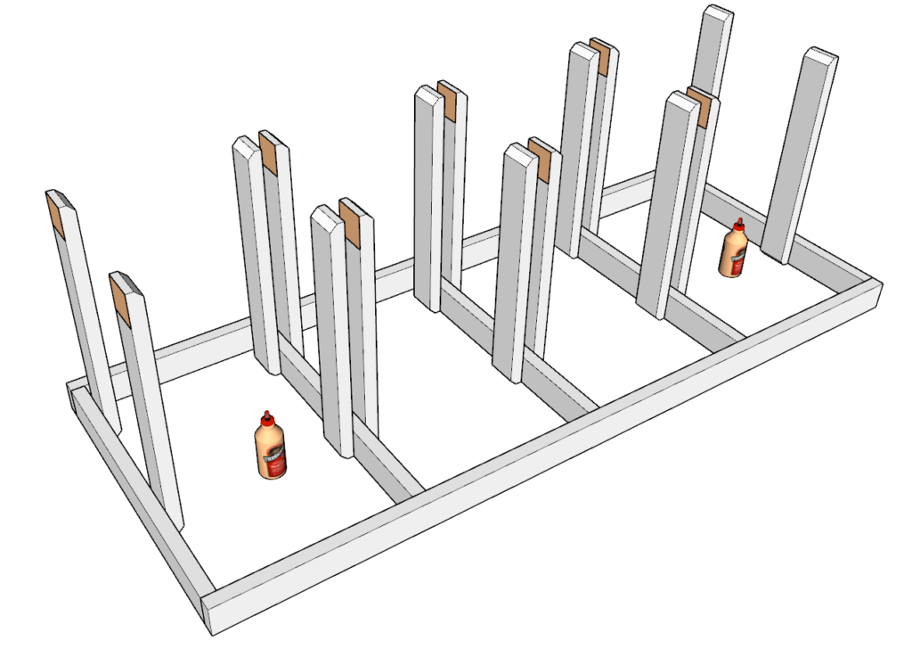 Adding the tote supports