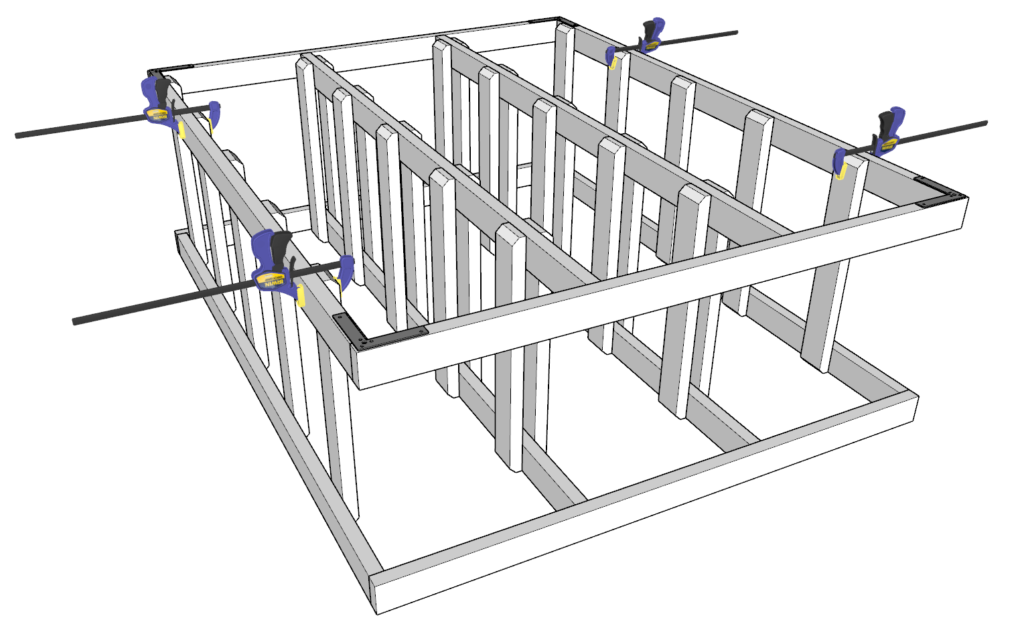 Adding the tote supports