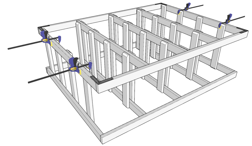 Adding the tote supports