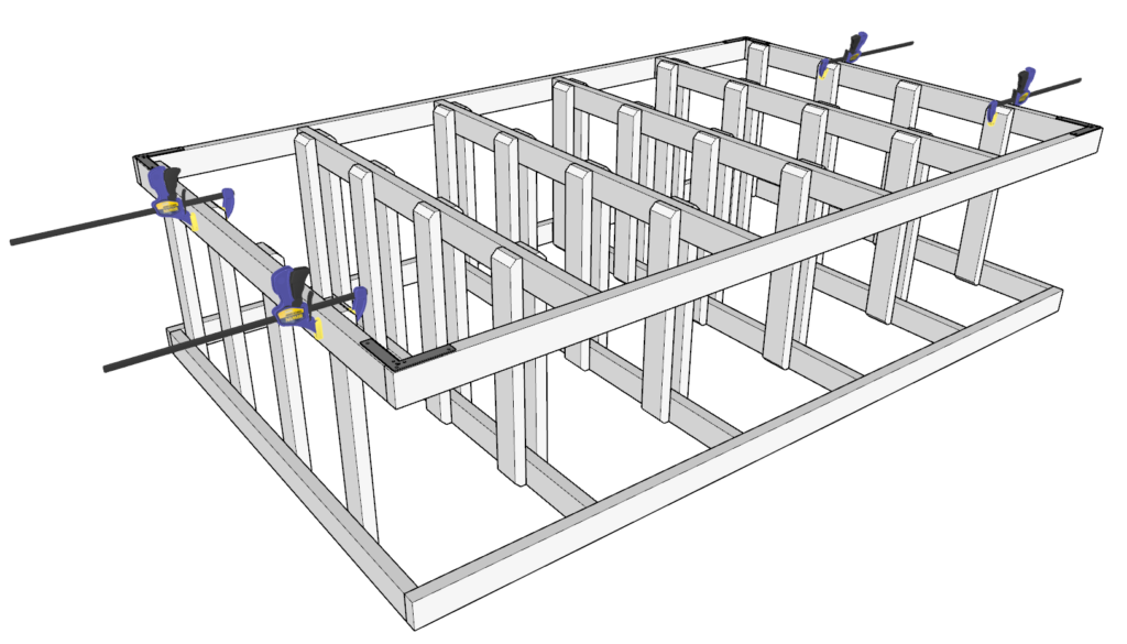 Adding the tote supports