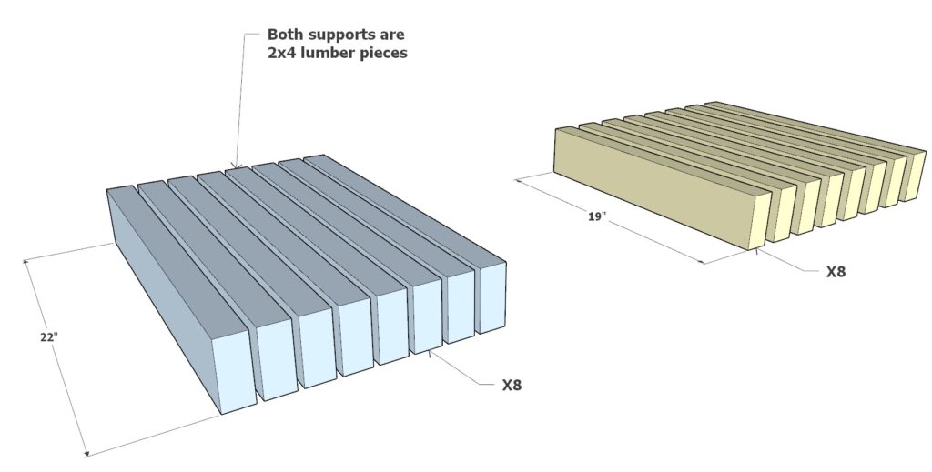 Adding refinement to the shelving units