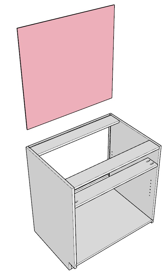 Adding the 1/4' cabinet back panel