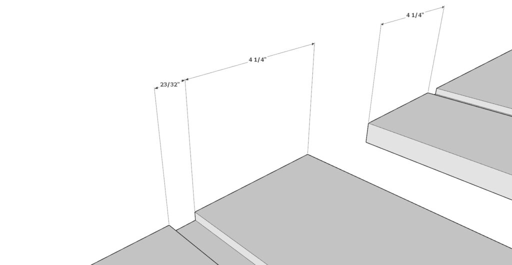 Adding groove to the 3/4" thick cabinet side panels for the cabinet floor board and dado joint