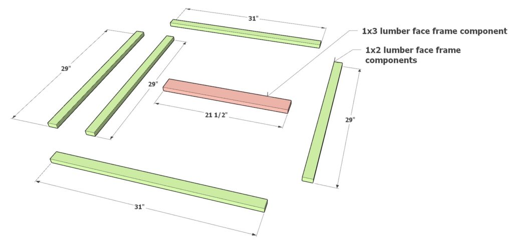 Alternative way to create a cabinet face frame with a divider