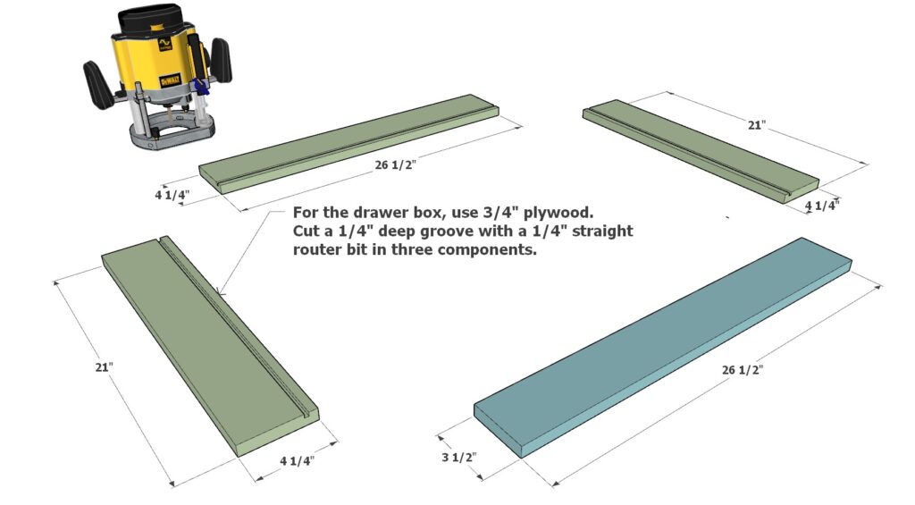 Cabinet Drawer box construction