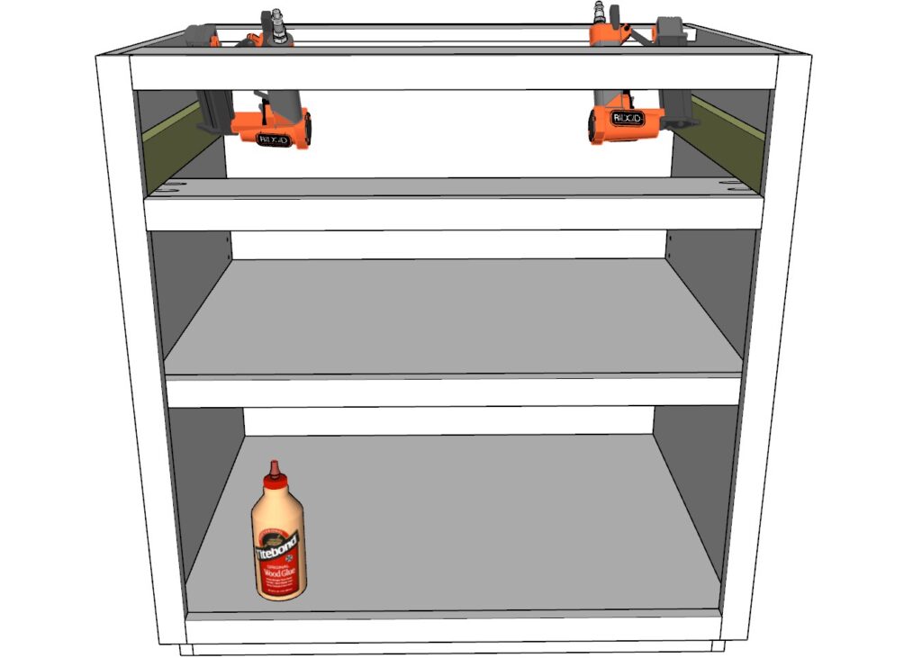 Securing drawer spacer