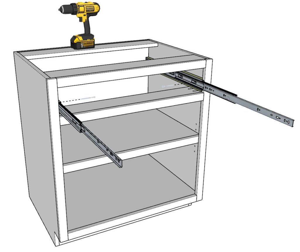 Attaching drawer slides