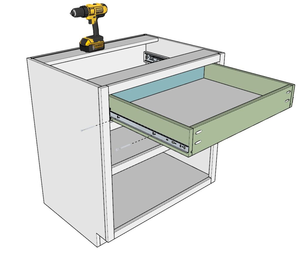 Attaching drawer slides