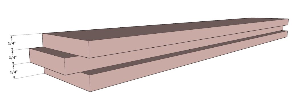 cutting the in the tongue and groove into the cabinet door frame pieces