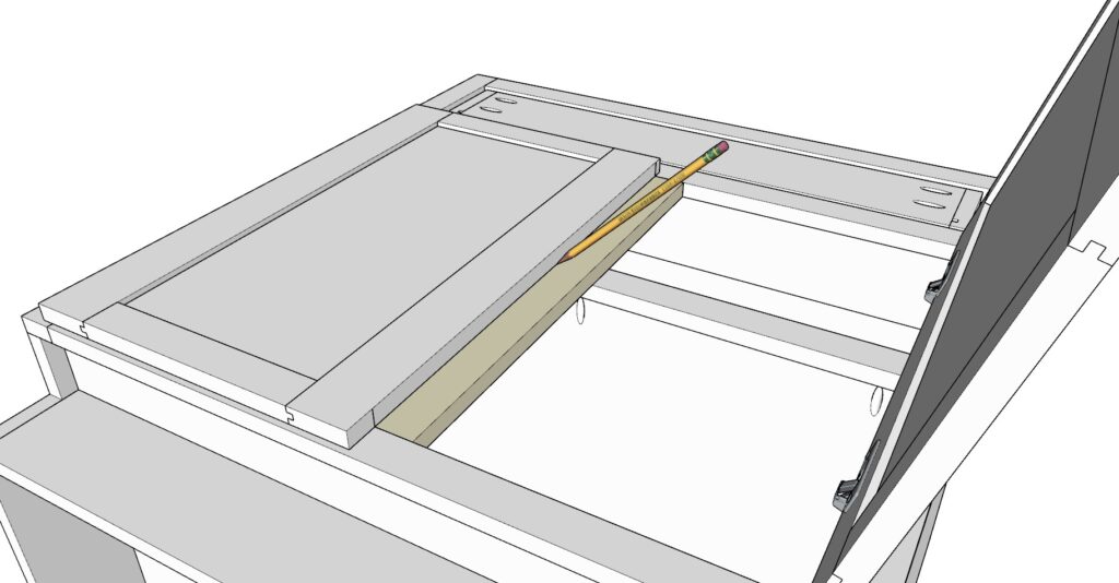 Attaching the false cabinet face frame component