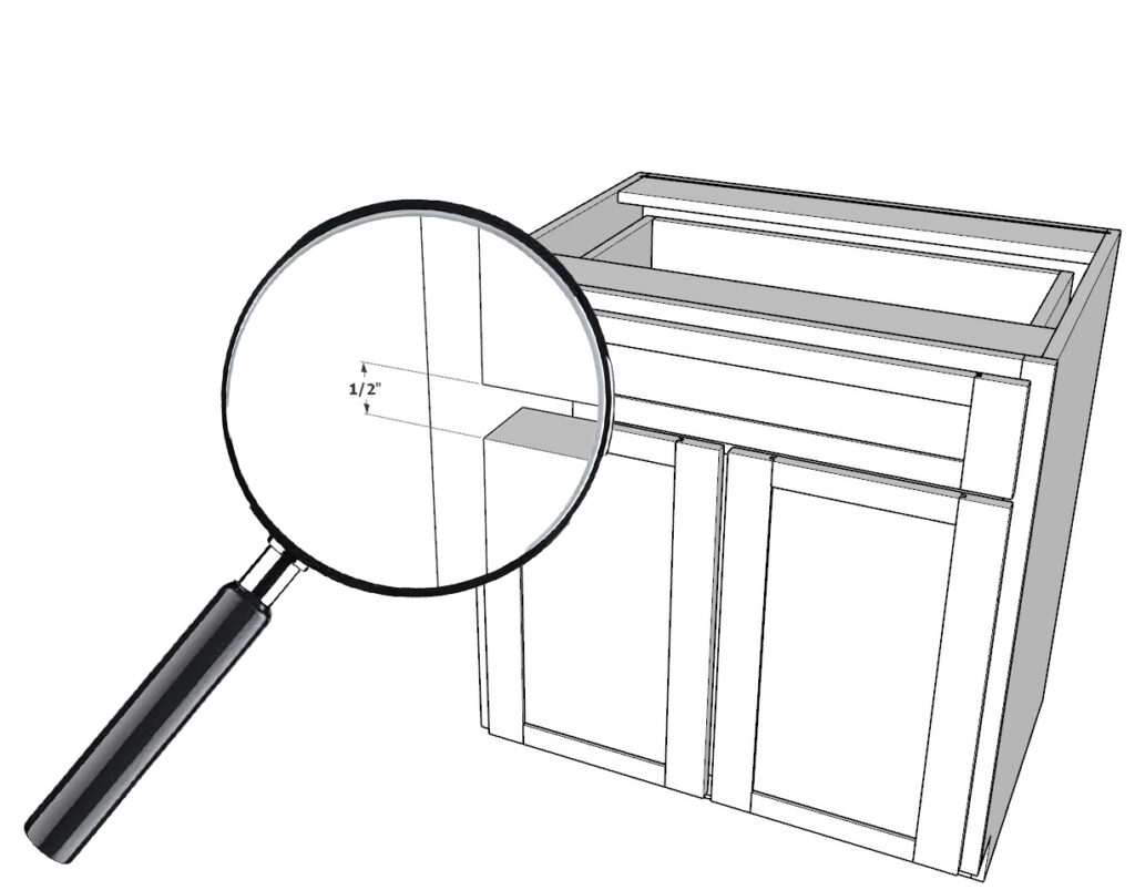 Attaching the cabinet drawer