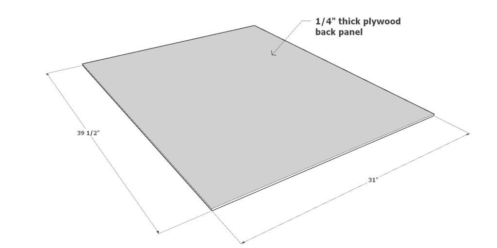 Adding the 1/4' cabinet back panel