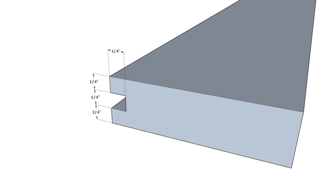 Shaker style cabinet door frame assembly pieces