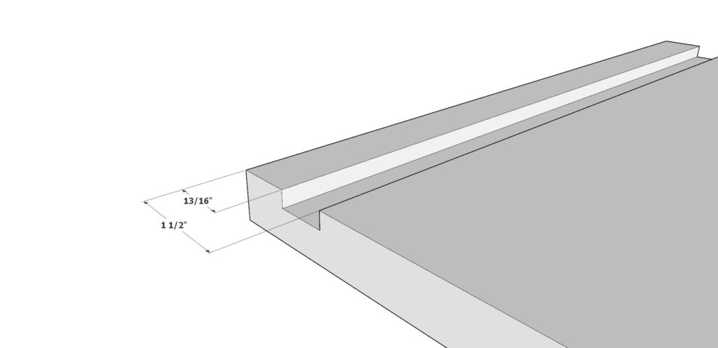 Adding groove to the 3/4" thick cabinet side panels for the cabinet floor board and dado joint