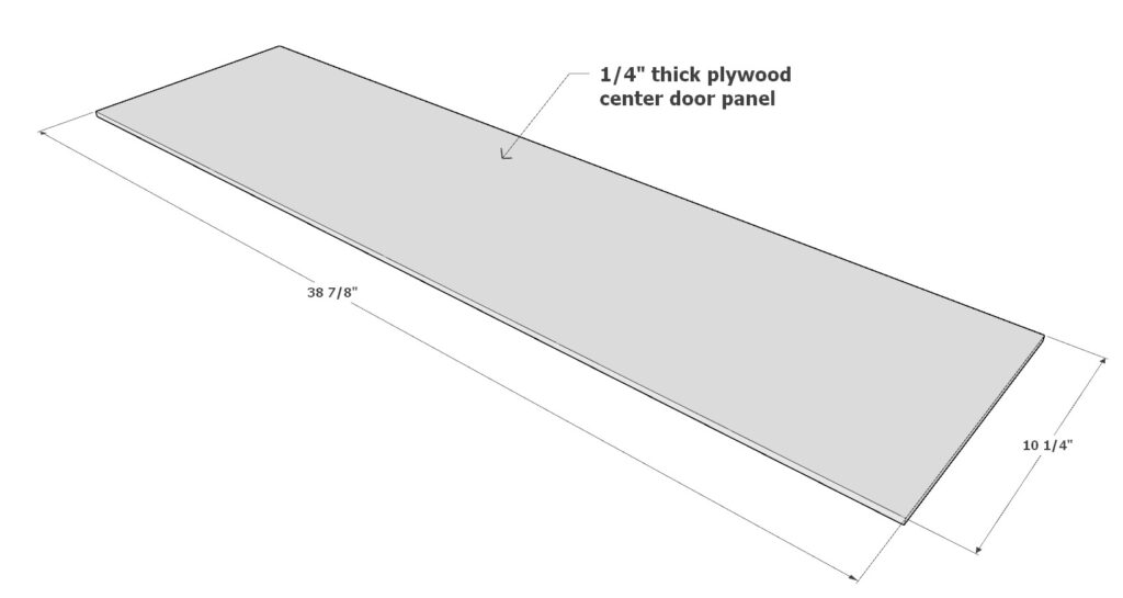 Adding cabinet door panel to door frame