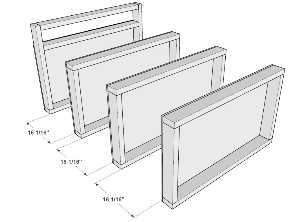 incorporating the garage shelf legs with the garage shelves