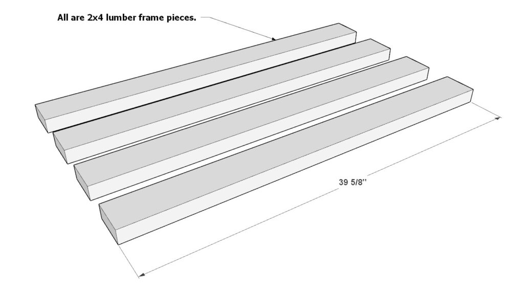 Adding the garage shelf legs