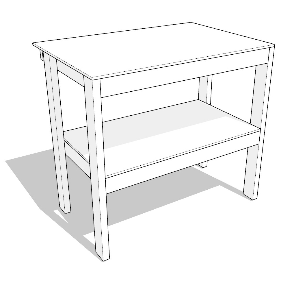 27 gallon garage shelf plan