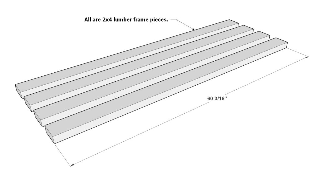 Adding the garage shelf legs