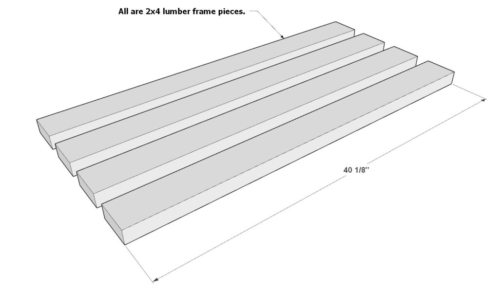 Adding the garage shelf legs