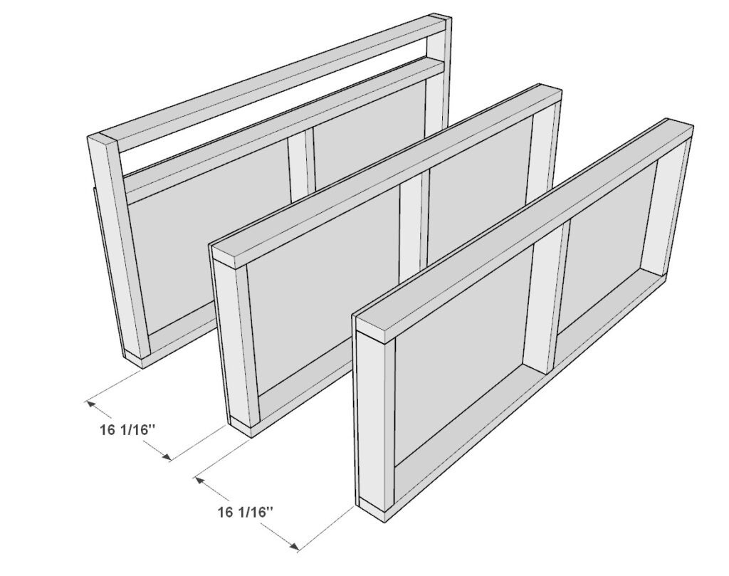 incorporating the garage shelf legs with the garage shelves