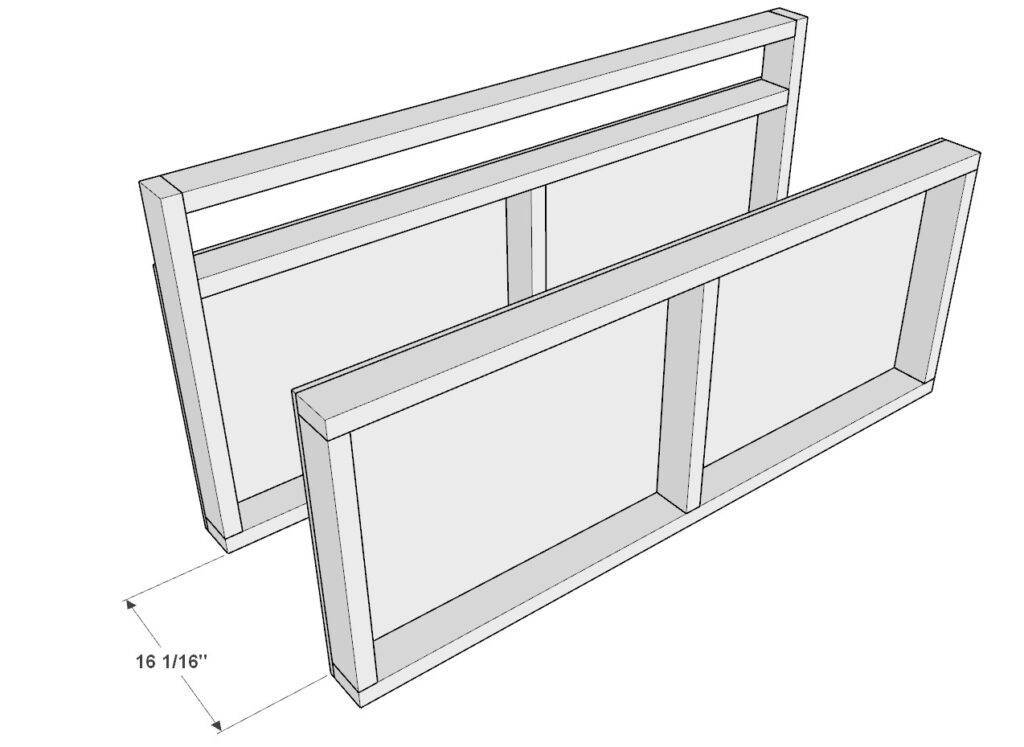 incorporating the garage shelf legs with the garage shelves